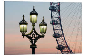 Aluminium print London Eye