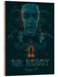 Hout print Mr. Robot