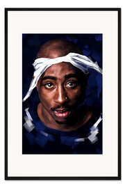 Gerahmter Kunstdruck 2pac