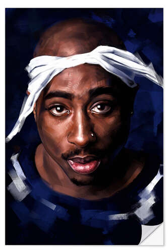 Naklejka na ścianę 2pac