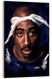 Wood print 2pac