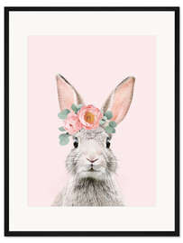 Gerahmter Kunstdruck Blumenhase