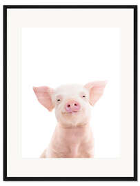 Gerahmter Kunstdruck Ferkelchen