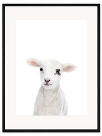 Gerahmter Kunstdruck Lämmchen
