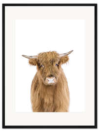 Gerahmter Kunstdruck Kalb