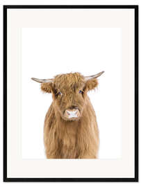 Framed art print Baby Cow