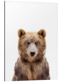 Aluminium print Brown Bear