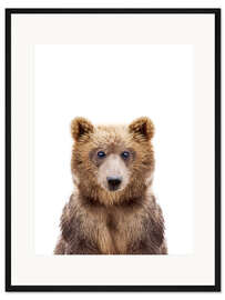 Gerahmter Kunstdruck Braunbär