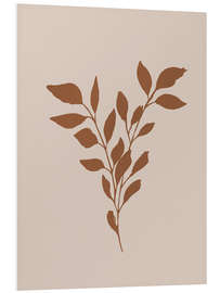 Foam board print Branch on Beige Background