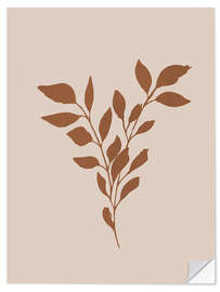 Wall sticker Branch on Beige Background