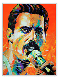 Wall print  Freddie Mercury - Marie-Armelle Borel