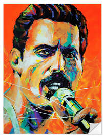 Wandsticker Freddie Mercury