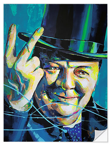 Wandsticker Winston Churchill