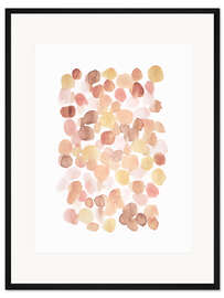 Gerahmter Kunstdruck Terrakottafarben