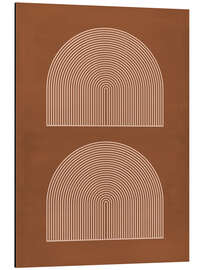 Magnettafel Terrakotta-Bögen