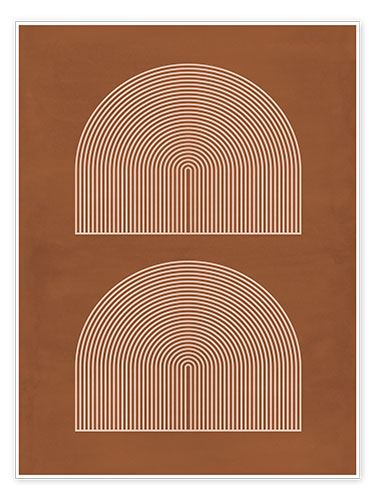 Poster Terracotta Arches