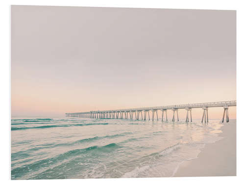 Foam board print Sunset Pier