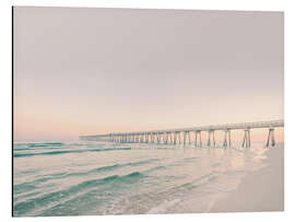 Magnettafel Pier im Sonnenuntergang