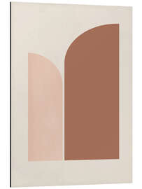 Magnettafel Beigefarbene Bögen