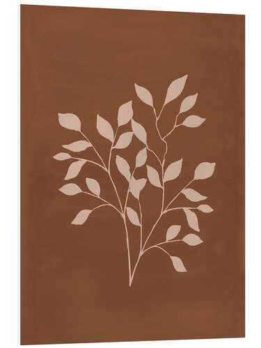 PVC print Branch on Brown Background