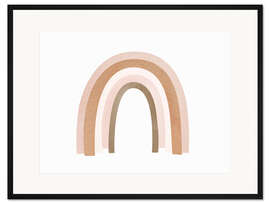 Gerahmter Kunstdruck Terrakotta-Regenbogen