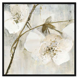 Gerahmter Kunstdruck Elegance II, grau