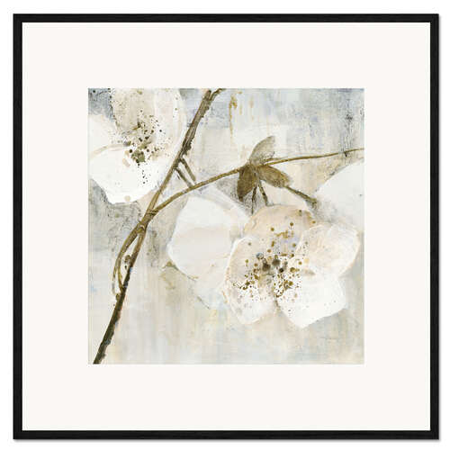 Framed art print Elegance II - Greige