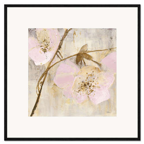 Impresión de arte enmarcada Elegancia II, rosa
