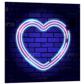 Alubild Herz - Neonschild - TAlex