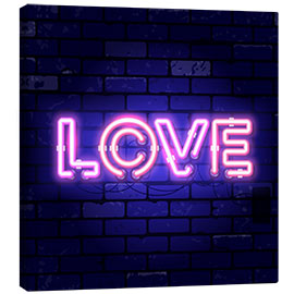 Canvastavla Love - neon sign - TAlex