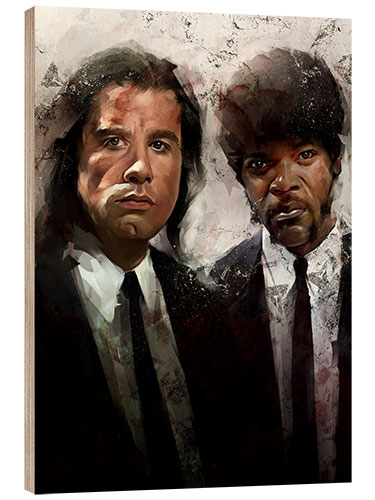 Wood print Pulp Fiction I