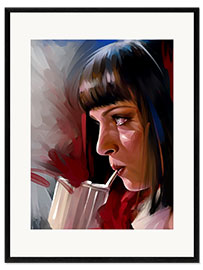 Impressão artística com moldura Mia - Pulp fiction
