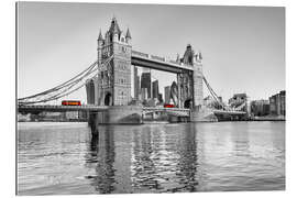 Gallery Print Roter Bus auf der Tower Bridge in London