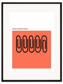 Gerahmter Kunstdruck Chaos - German Style I