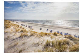 Magnettafel Strandkörbe am Sylter Strand