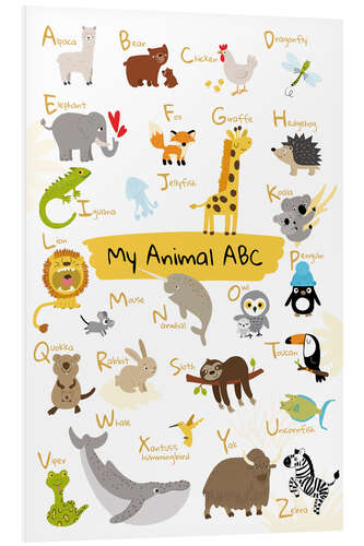 Foam board print My animal ABC II (English)