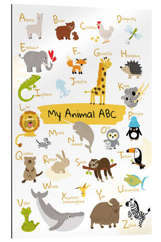 Cuadro de plexi-alu My animal ABC II (inglés)