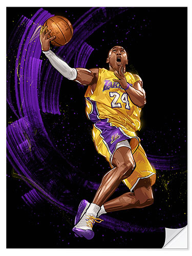 Wandsticker Kobe Bryant