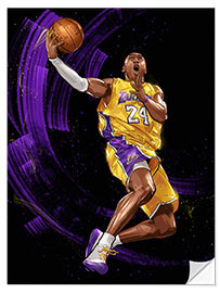 Selvklebende plakat Kobe Bryant