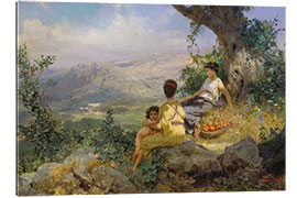 Gallery print Break in the apple harvest in the southern landscape