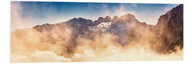 Foam board print Dachstein bright to cloudy