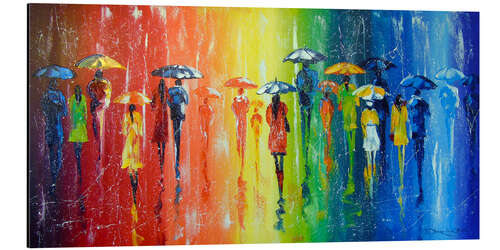 Aluminium print Bright rain