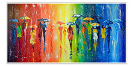 Wall print  Bright rain - Olha Darchuk