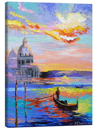 Canvas print Gondolas in Venice