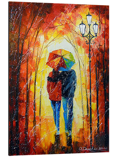 Aluminium print A bright walk