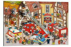 Magnettafel Feuerwehr in meinem Dorf