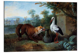 Alubild Der Fuchs und der Storch - Jean-Baptiste Oudry