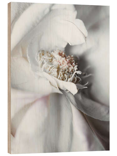Hout print Elegant flower