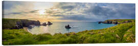 Canvas print Cornwall's green coast