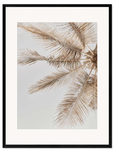 Impresión de arte enmarcada Palmera dorada VII